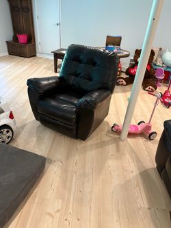 Brown Leather Recliner Chair