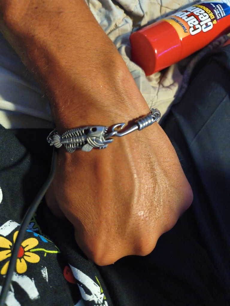 Bone Fish An Hook Bracelet