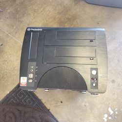 Computer parts with and flat screen