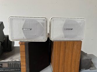Bose white outdoor speakers
