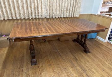 Solid wood table