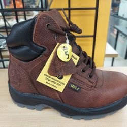 Size 5 ONLY Leather Work Boots!!! NEW 