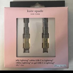 Kate Spade jelly Lightning cables USB-C to lightning