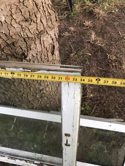 Old wood window and glass