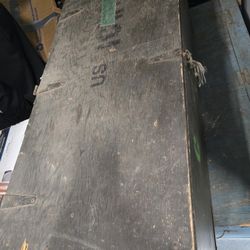 Old army trunk