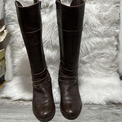 Matisse Blakely Brown Leather Riding Boots Size 7.5