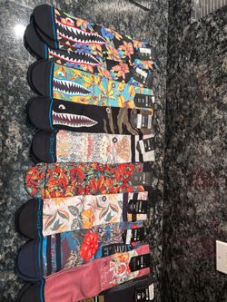 NEW Stance Socks Lot – 10 Pairs – Green Day, Queen, Floral & Tropical – Large