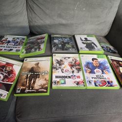 10 Xbox 360 Games Bundle