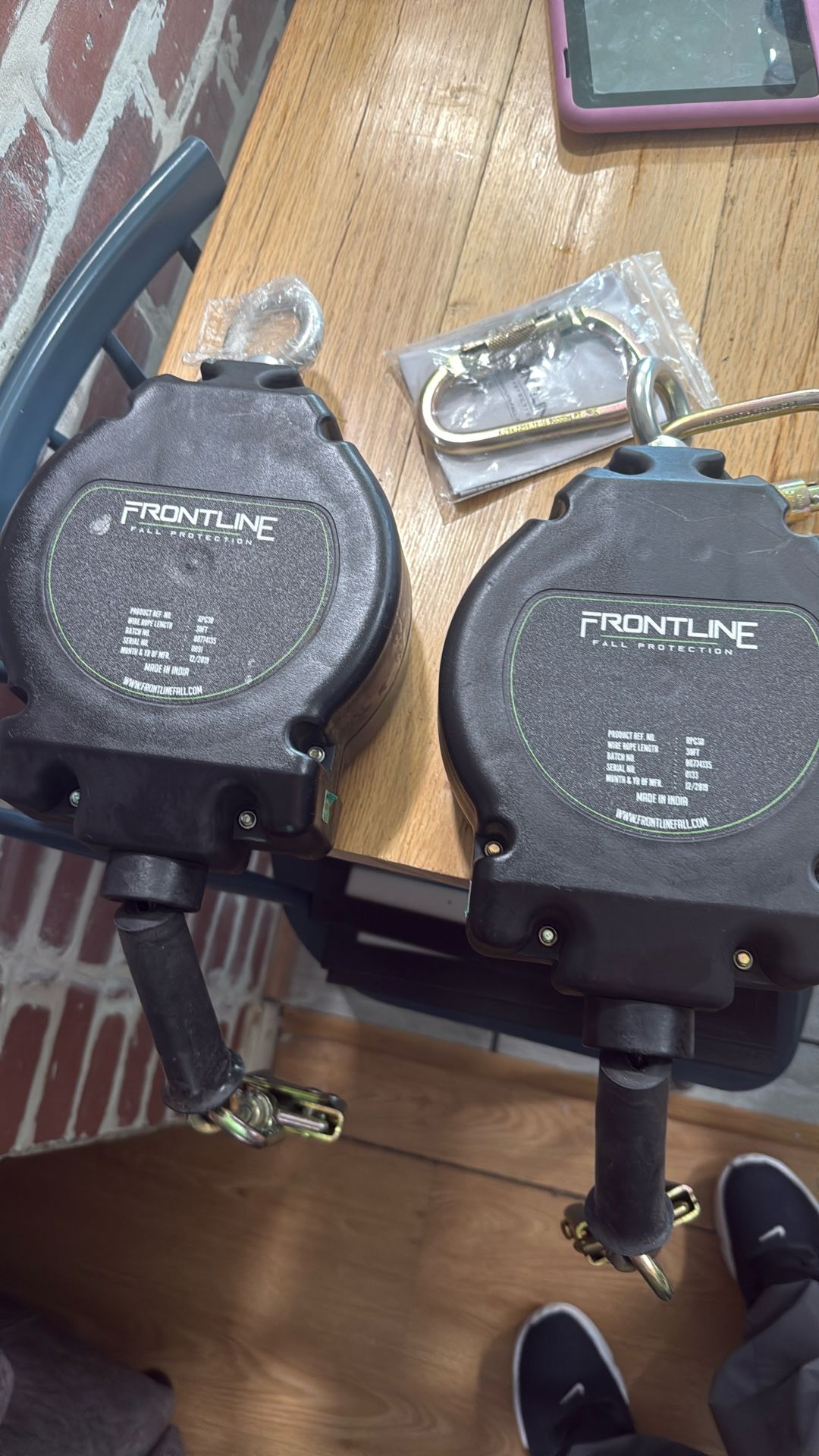 Fall Protection Retractable Life Line. Yo-yo