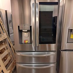 brand New 36in LG knock smart refrigerator with 1 year warranty
