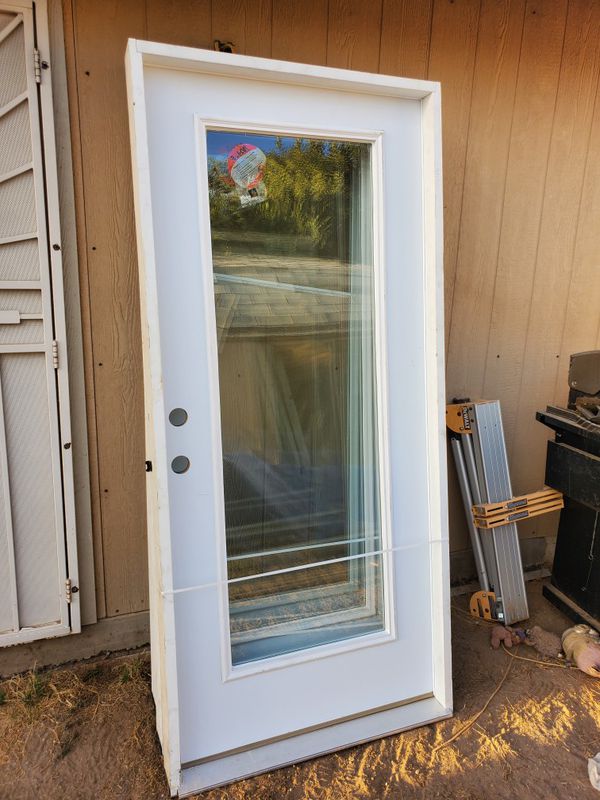 Exterior french doors 36x80 dual glass with frame for Sale in Phoenix