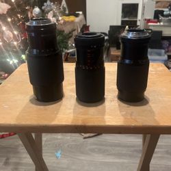 Three Camera Lenses
