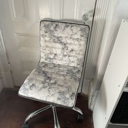 Marble Swivel Rolling Chair