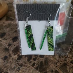 Green Nature Handmade Earrings Gift
