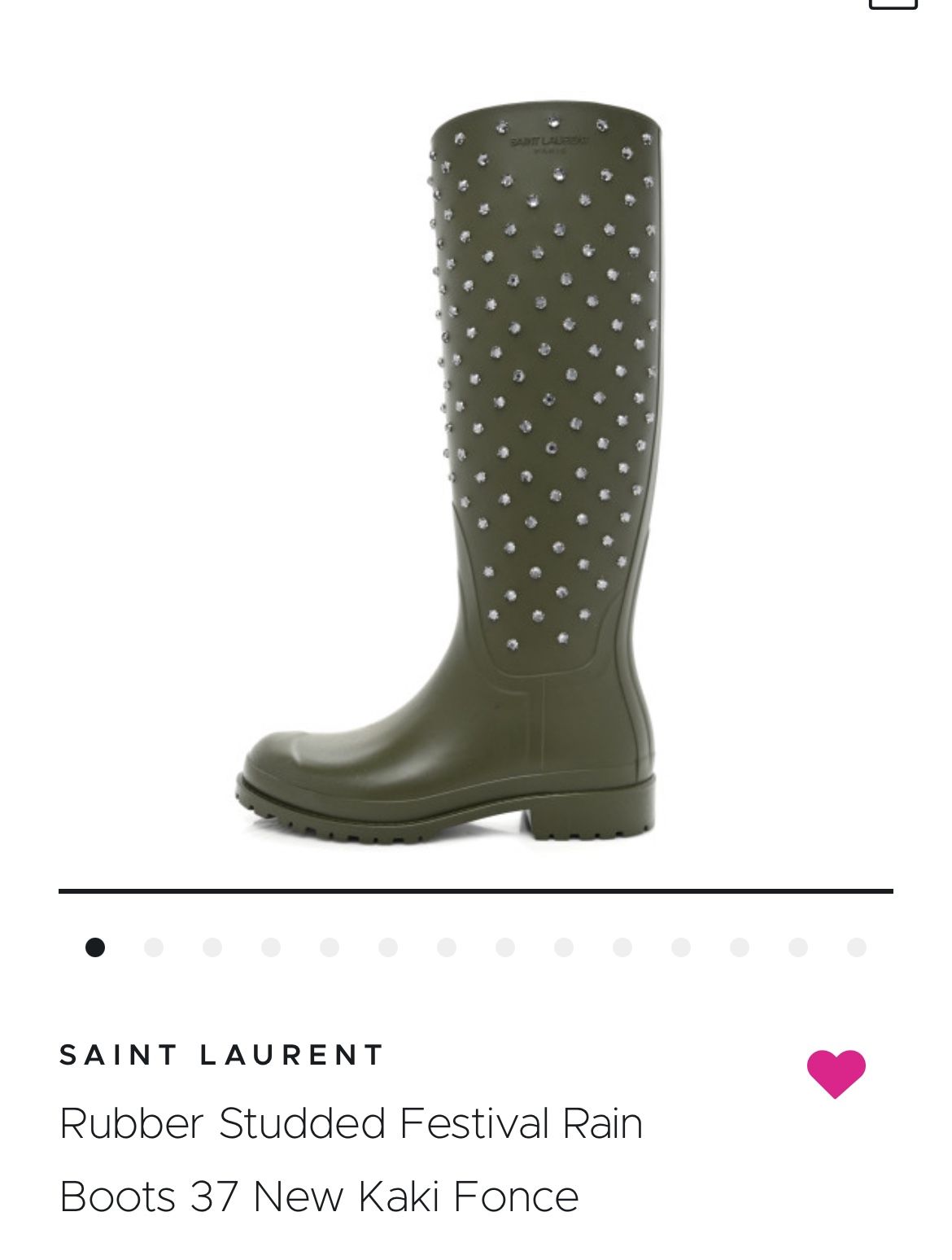 YSL Studded Rain Boots