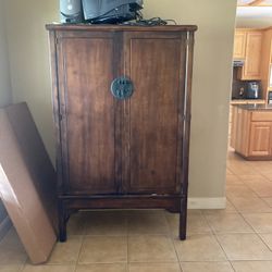 Mahogany Storage Cabinet