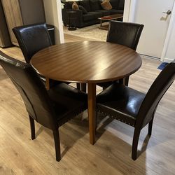 Drop leaf table and chairs