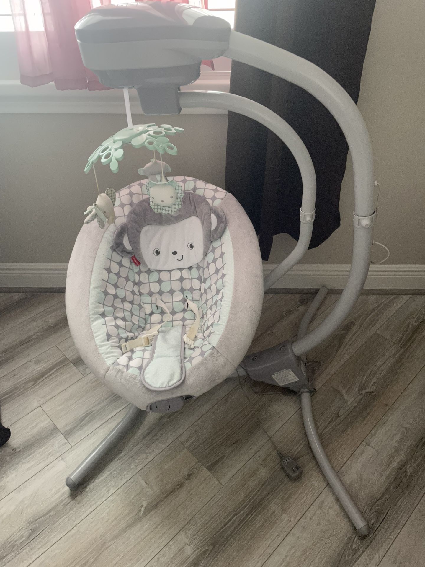 Fisher Price Sweet Surroundings Monkey Cradle N Swing 