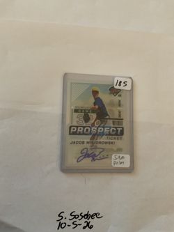 2024 Panini Prizm Jacob Misiorowski Auto Silver Holo No156