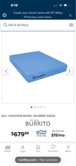 Colchon queen The Blue Burrito Queen Mattress Foundation