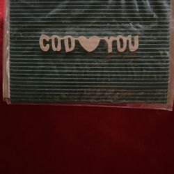 Handmade Greek God Loves You Wooden Card Imported From Greece