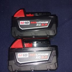 Milwaukee XC 3 Amp Batteries $40 Each