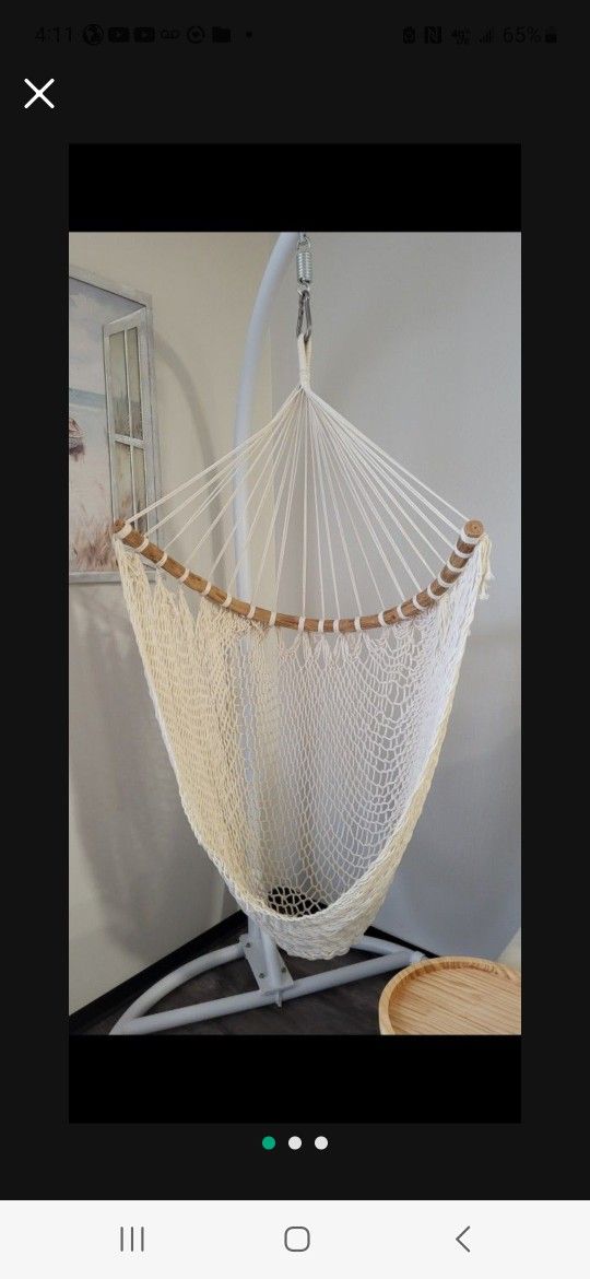 hanging chair with stand