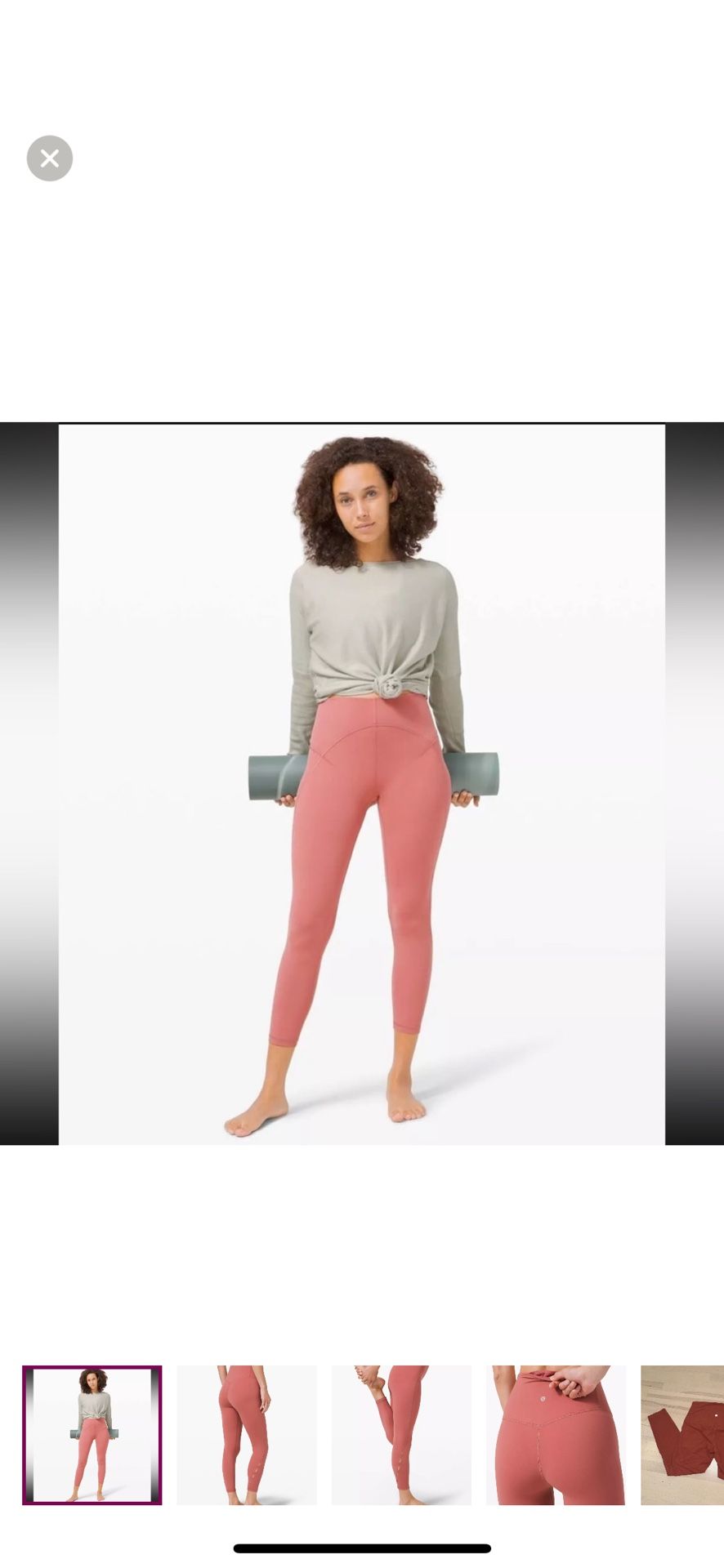 NWT Lululemon Unlimit High Rise Tight 25" *Keyhole Brier Rose Leggings size 10