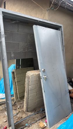 Double metal doors 60 wide by 80