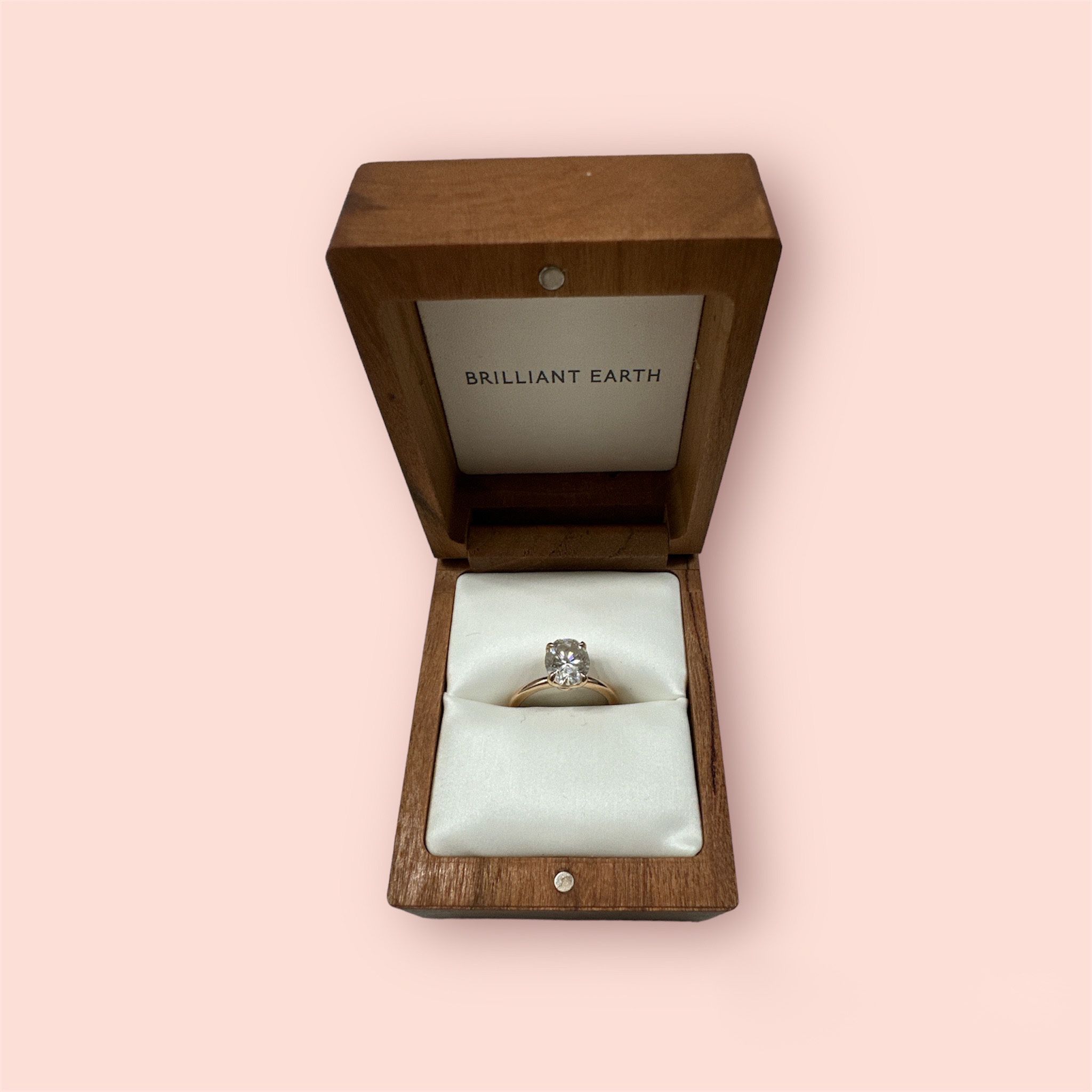 14K Rose Gold Diamond Ring Set - Size: 4.5