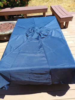 9 Ft 8 Prong Umbrella Cover- Navy Blue 