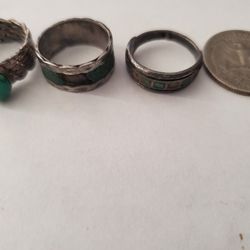 1 Sterling Silver Ring And 2 Possible Silver Rings
