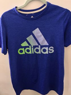 Adidas Logo Graphic T-Shirt Blue