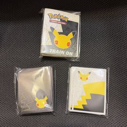 Pokemon Cards TCG Celebrations White Black Card Sleeves And Mini Binder New