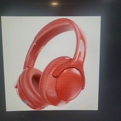 Bluetooth Headphones Over Ear (Red)