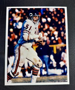 Dick Butkus 8” x 10” Glossy Action Photo - Chicago Bears Hall Of Fame