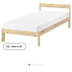 TWIN BED FRAME WITH MATTRESS 