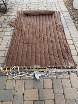 Large 8’ Brown Outdoor Hammock – 55” Wide
