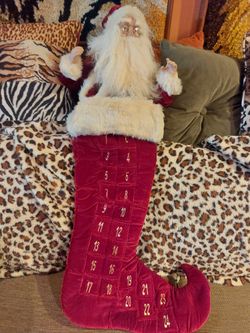 Plush Santa Advent Calendar