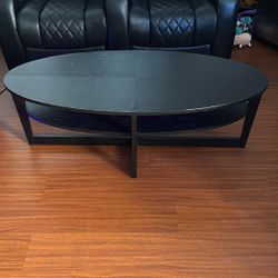 Black Oval Coffee Table – $20 Obo