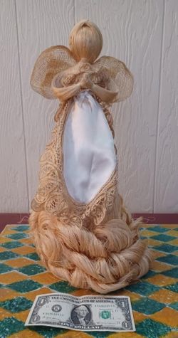 Vintage tree topper or tabletop Christmas Angel