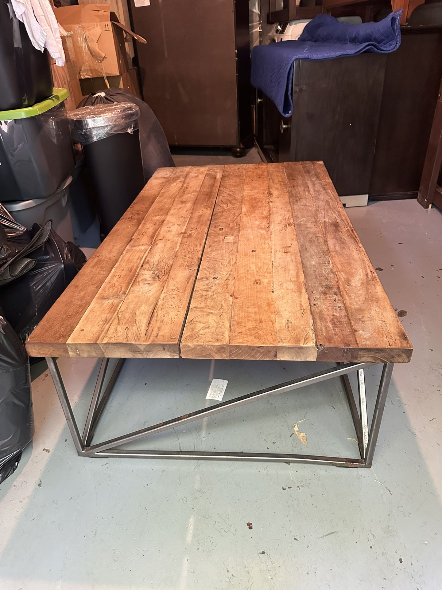 Antique Coffee Table Real Wood And Collection Peace