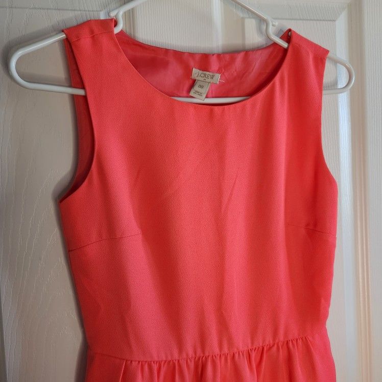 J.Crew Pocketed Chiffon Mini Dress (00)