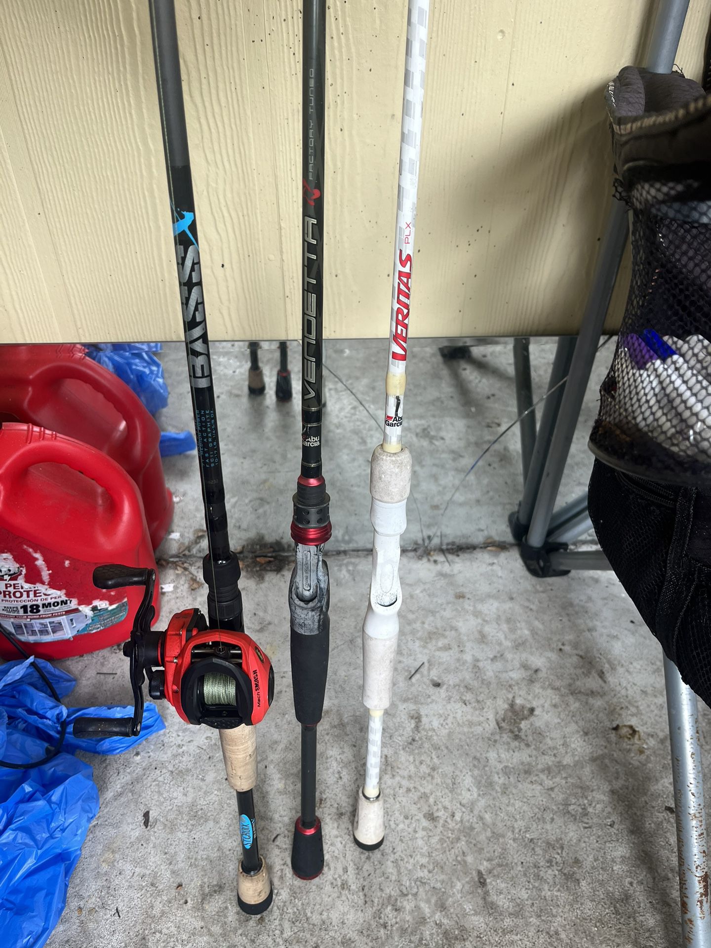 Selling Bass X St. Croix Paired With A Mach Smash Baitcaster With 2 Rods The Veritas And Vendetta Abu Garcia 