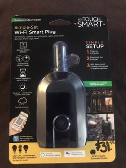 New never opened. Smartplug. WiFi control for electrical outlets and Christmas lights. Indoor or outdoor use.