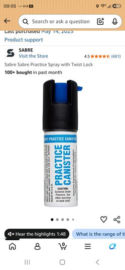 Practice oc spray trainer