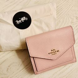 Coach Pink Leather Wallet