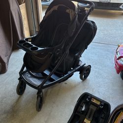 Graco Uno2duo Travel System Stroller With A Car Seat Included 