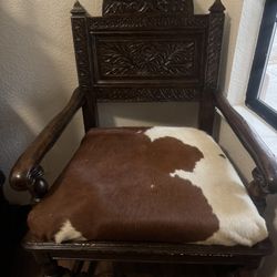 Antique Cowhide Chair 