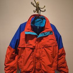 Vintage 90s Columbia Sportswear Radial Sleeve Jacket – Color-Block – Men’s L